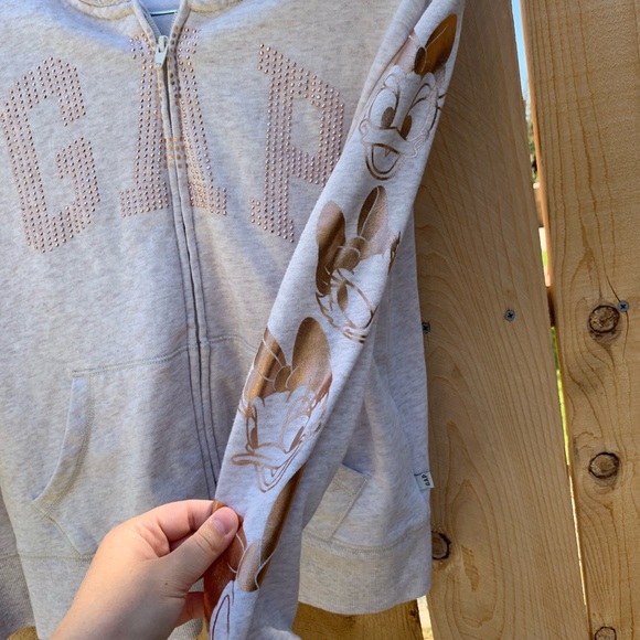 Gap X Disney Girls XL Beige Daisy GOLD SLEEVES - Picture 3 of 6